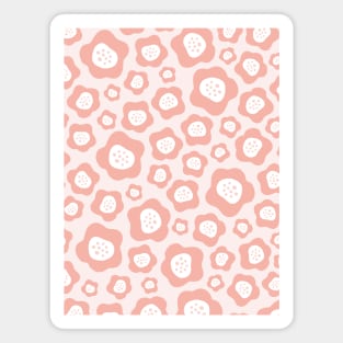 Funky Floral Pattern II in Pink Magnet